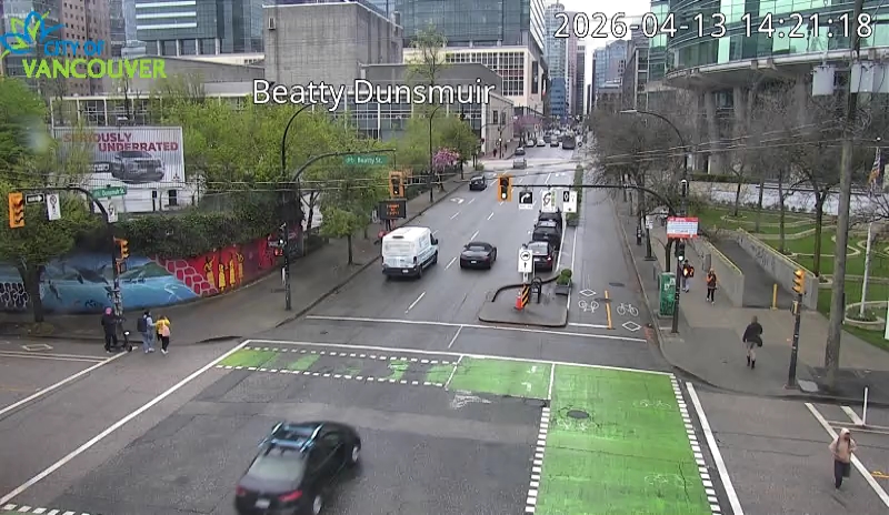 Beatty St and Dunsmuir St - West