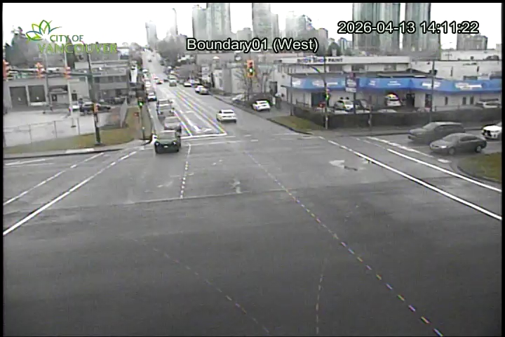 Boundary Road & E 1st Ave - East