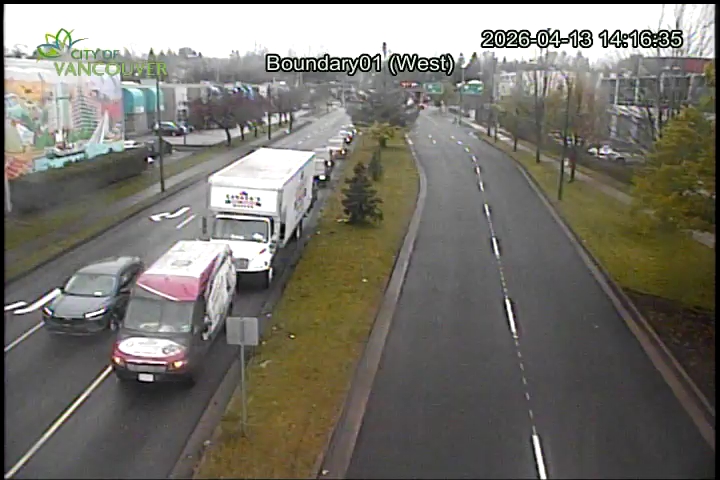 Boundary Road & E 1st Ave - West