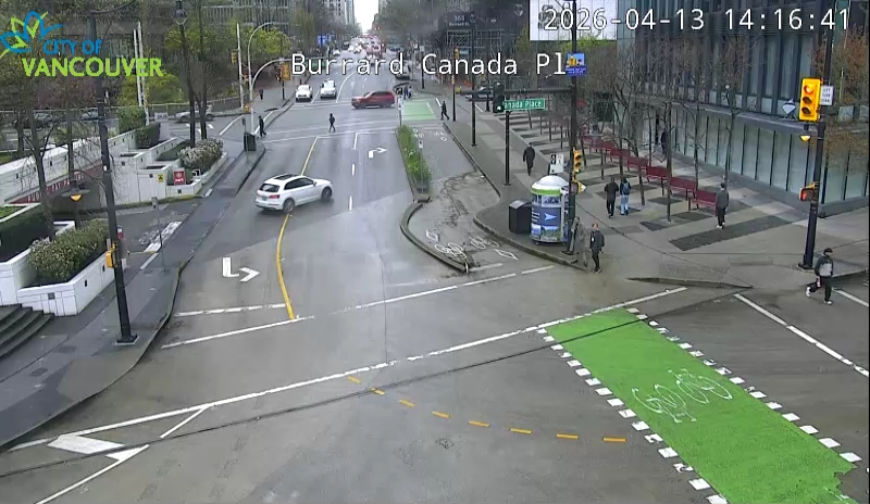 Burrard St & Canada Place - South