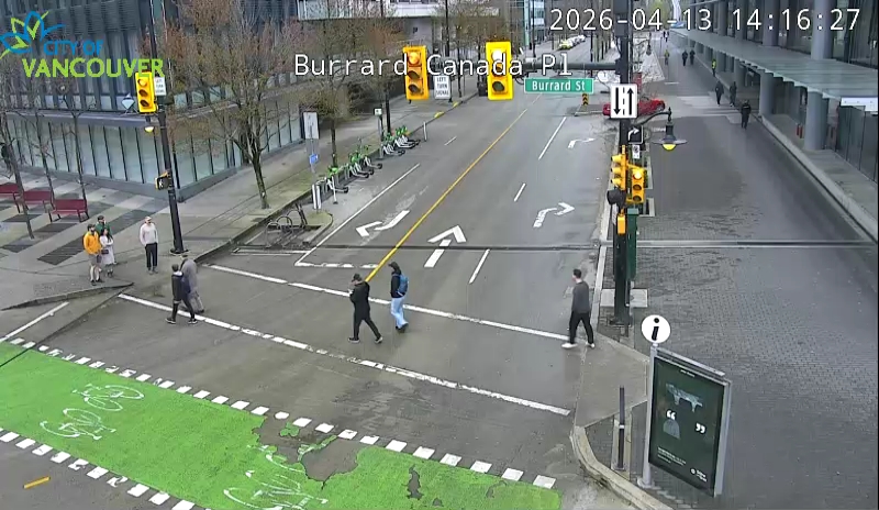Burrard St & Canada Place - West