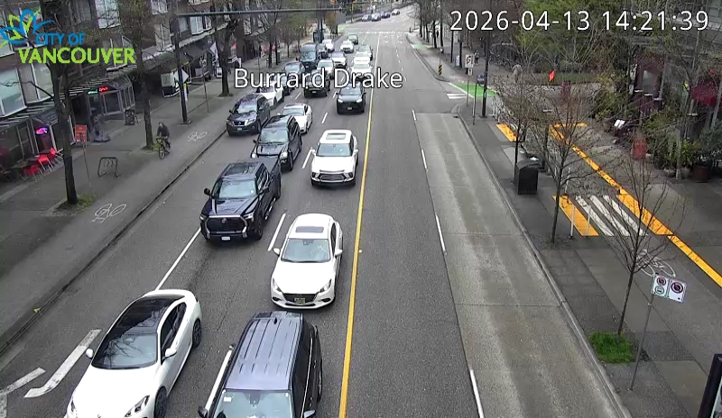 Burrard St & Drake St - S