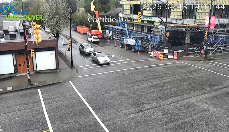 Cambie St and W 16th Ave - East