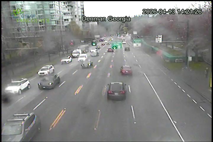 W Georgia St & Denman St - West