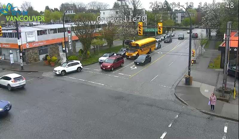 Granville St & W 70th Ave - E