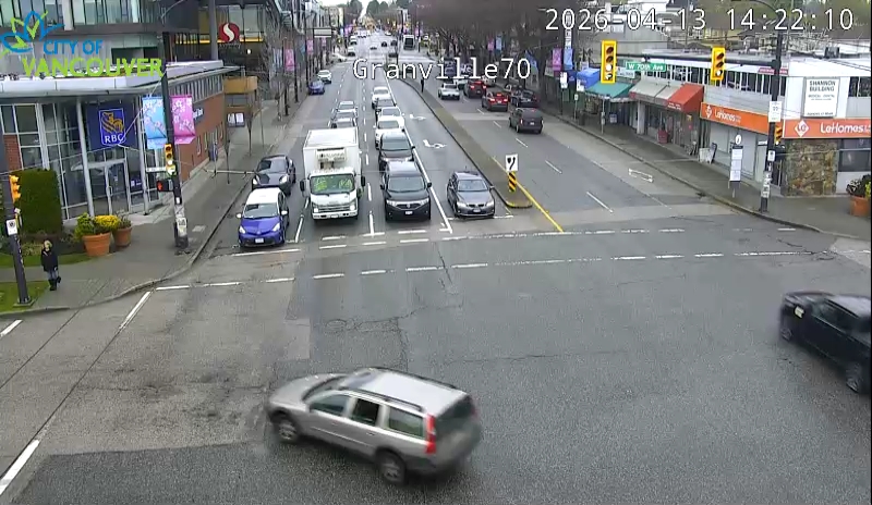 Granville St & W 70th Ave - N