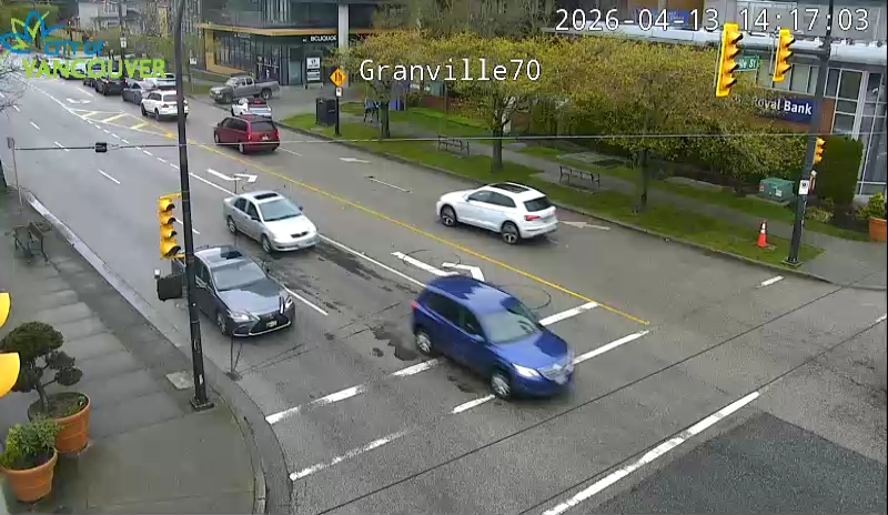 Granville St & W 70th Ave - W