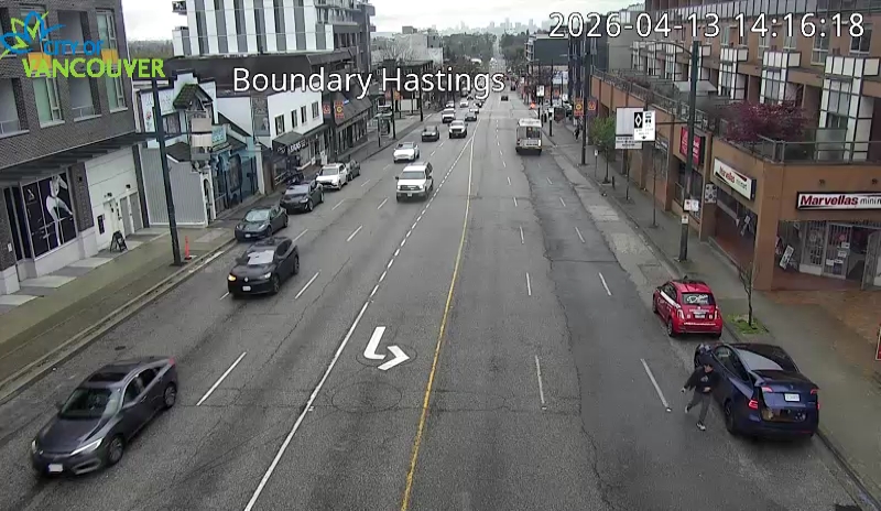Boundary Rd & E Hastings St - West