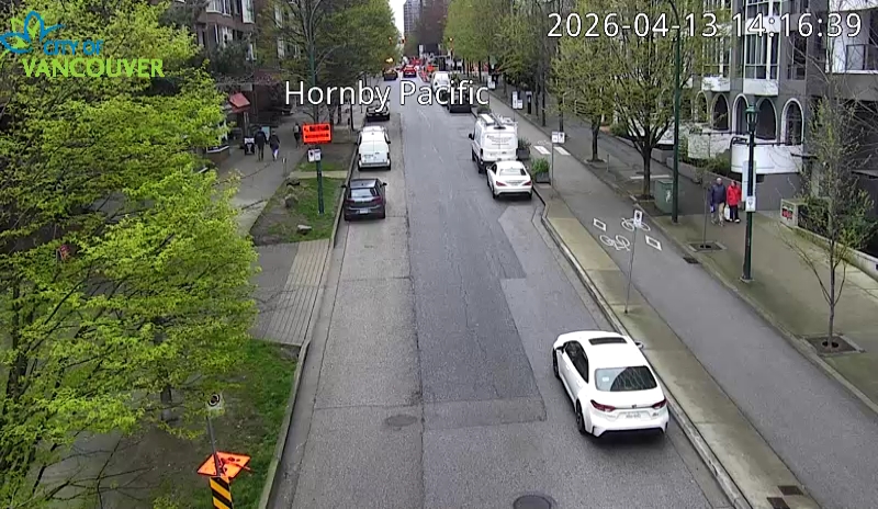 Hornby St and Pacific St - North