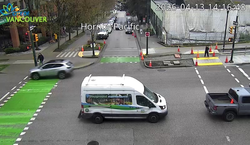 Hornby St and Pacific St - South