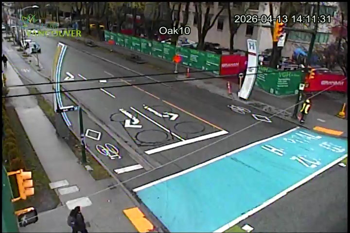 Oak St & W. 10th Ave - East