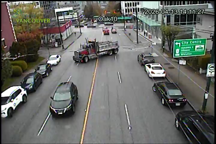 Oak St & W. 10th Ave - North