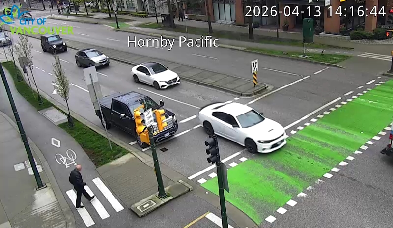 Hornby St and Pacific St - East